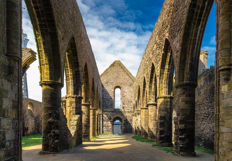Abtei-Ruinen bei La Pointe Saint-Mathieu, Bretagne