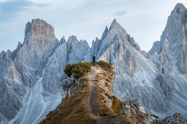 Atemberaubender Blick auf die Dolomiten vom Cadini di Misurina