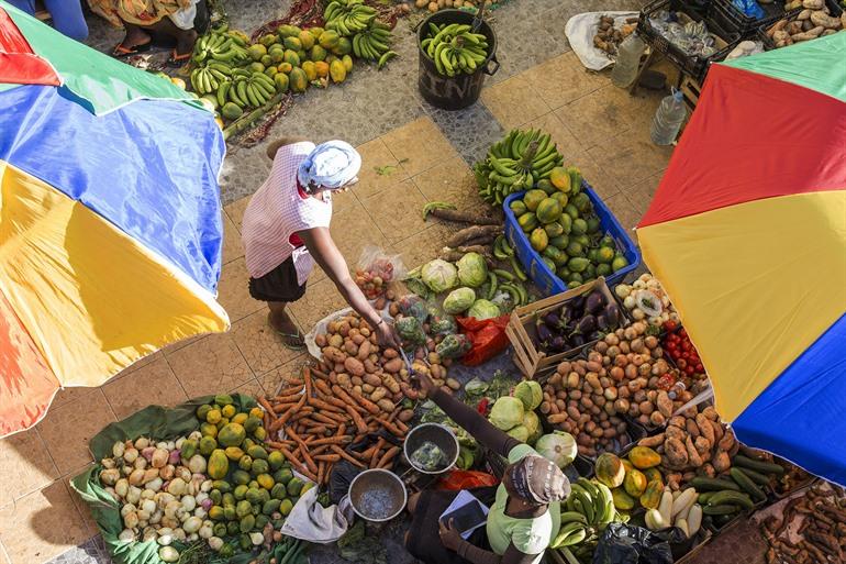 Afrikanischer Markt, Insel Santiago