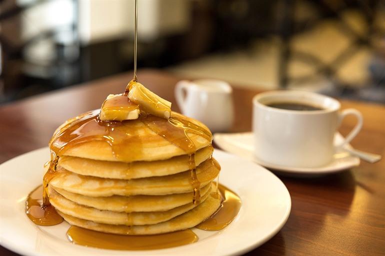 Amerikanische Pfannkuchen, amerikanische Küche