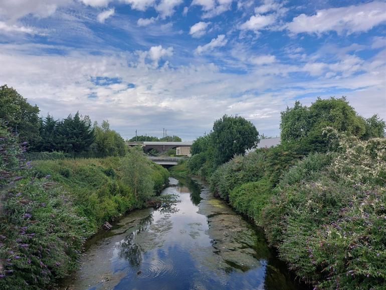 Anderlecht: Blick auf die Zenne, Brüssel