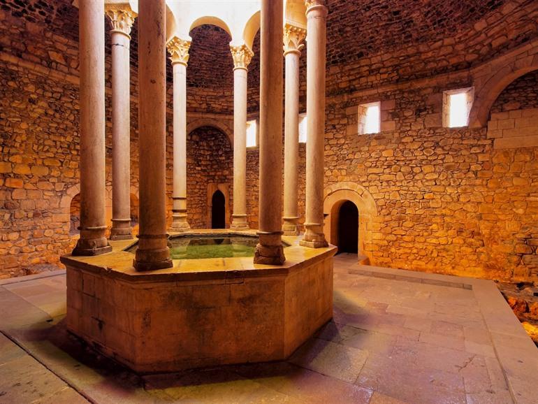 Arabische Bäder in Girona, Katalonien