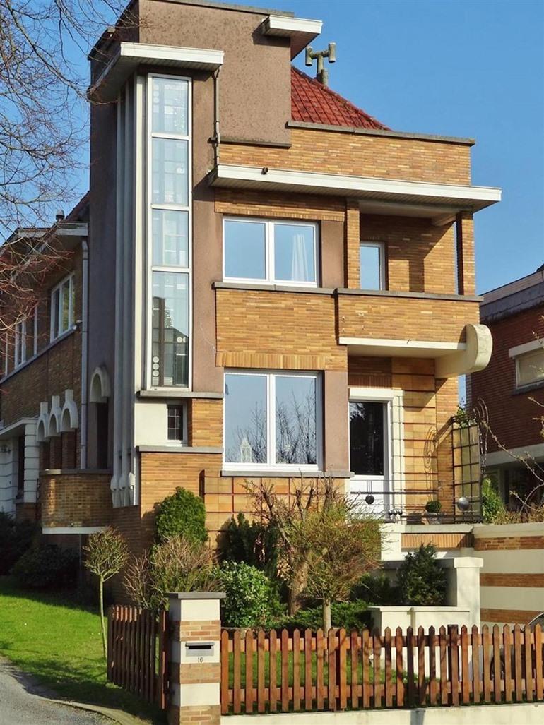 Art Deco-Haus in Ronse, Vlaamse Ardennen