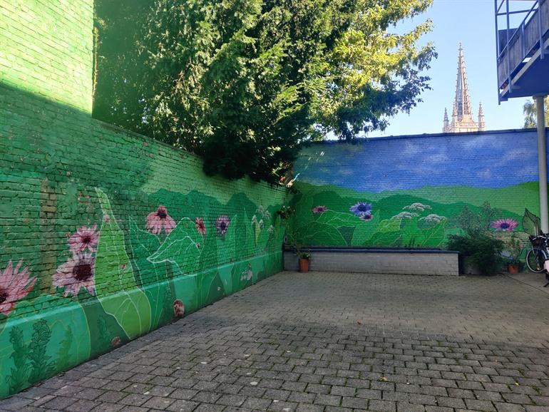 Am Tor zum Wiesenfeld DinDin, Street-Art Leuven