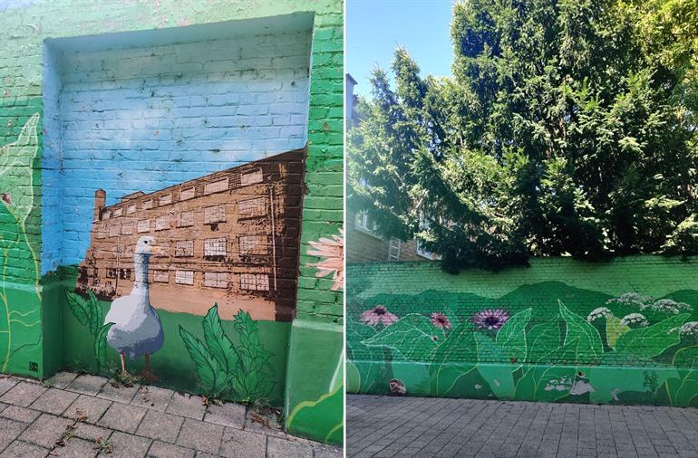 Am Tor zum DinDin-Wiesen, Street-Art Leuven