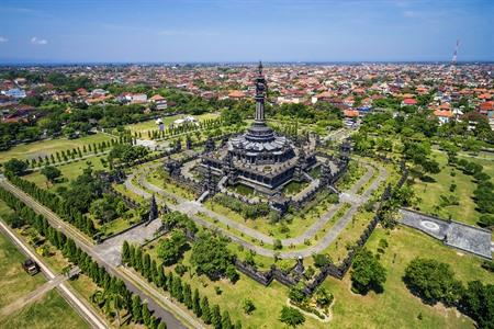 Das Bajra Sandhi Denkmal in Denpasar, Bali besichtigen
