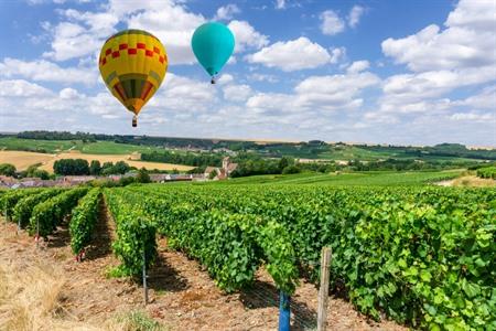 Heißluftballonfahrt über die Champagne-Region