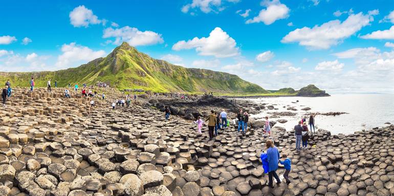 Basaltsteine am Giant's Causeway, Nordirland