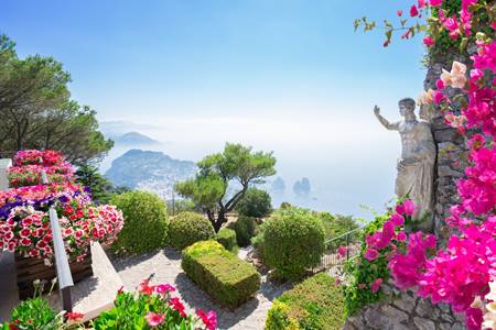 Bekannte Aussicht auf Capri Stadtführer zu den Sehenswürdigkeiten auf Capri
