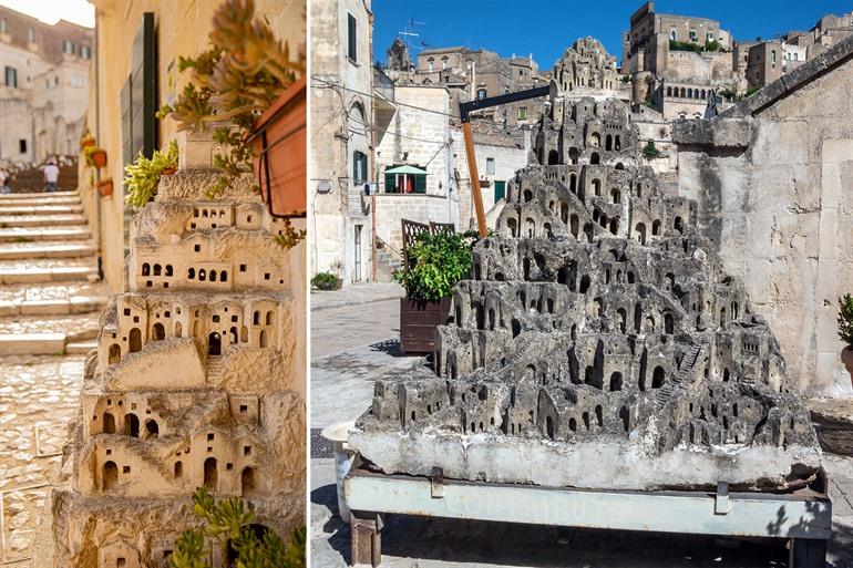 Bewundern Sie die Miniatur-Höhlenwohnungen in Matera