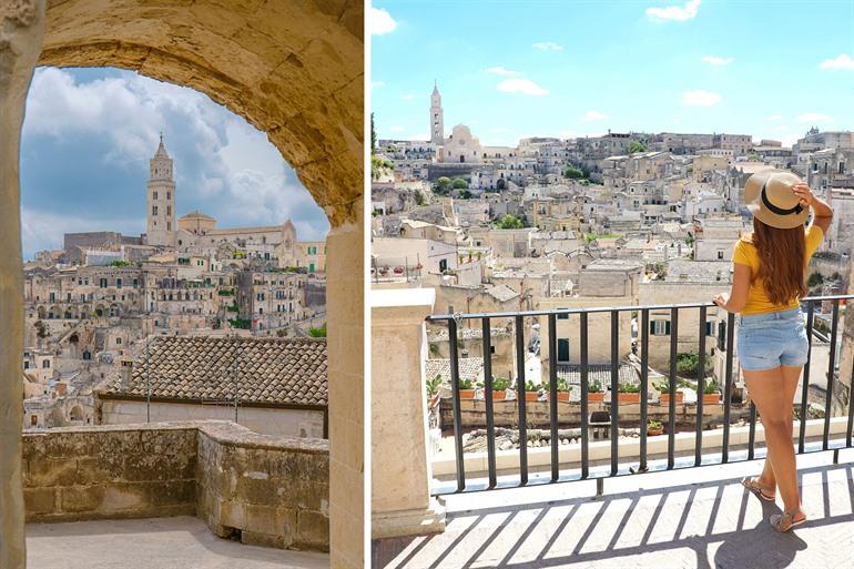 Bewundern Sie die atemberaubenden Ausblicke in Matera, Apulien