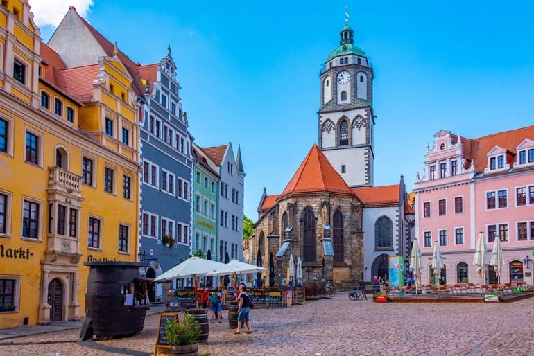 Besuchen Sie die Frauenkirche in Meissen mit ihrem einzigartigen Glockenturm.