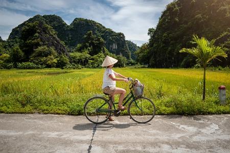 Besuchen Sie die Reisterrassen in Vietnam mit dem Fahrrad