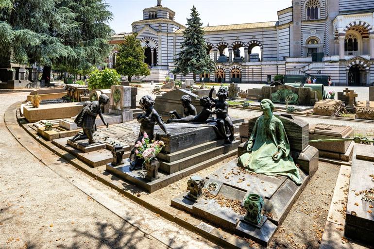 Besuchen Sie den Friedhof von Mailand