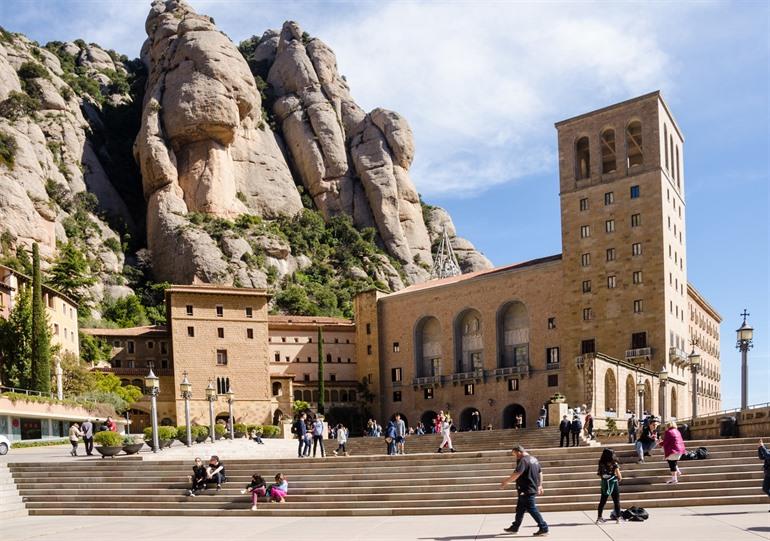 Besucher von Montserrat