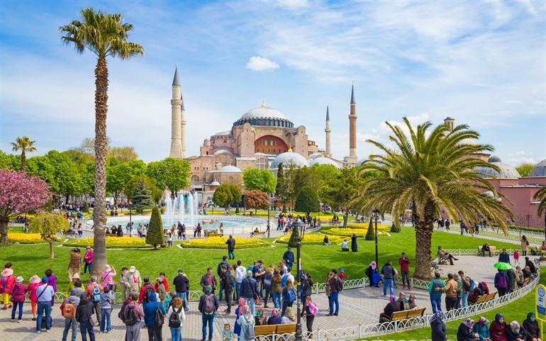 Besucher der Hagia Sophia
