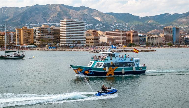 Buche hier deine Bootstour zum Delfinbeobachten an der Küste von Fuengirola