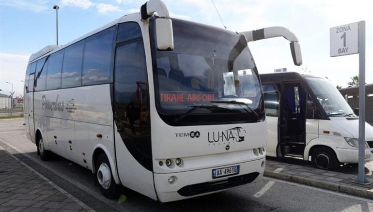 Buchen Sie hier im Voraus Ihren Bustransfer ins Stadtzentrum von Tirana.