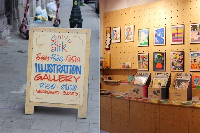 Buchhandlung und Galerie Grafik in Schaarbeek