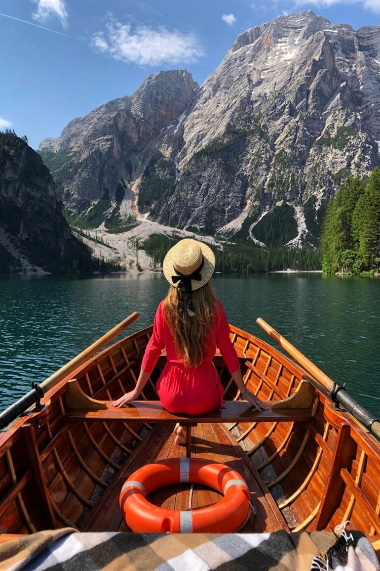 Bootfahren auf dem Pragser Wildsee
