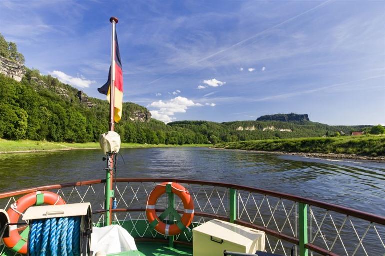 Bootstour in Bad Schandau, Sächsische Schweiz