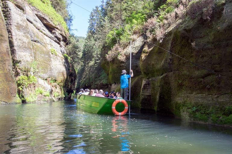 Bootstour durch die Edmundsschlucht in Böhmisch Schweiz