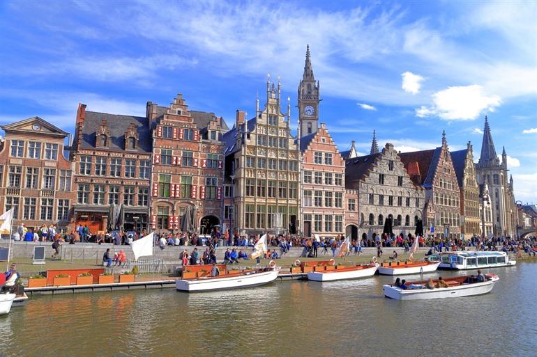 Bootsfahrt auf der Leie in Gent