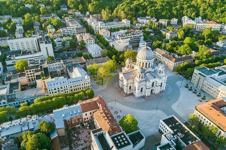 Besuchen Sie das Kulturzentrum von Kaunas, Litauen.