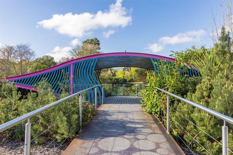 Brücke im Fitzgeralds Park, Cork in Irland