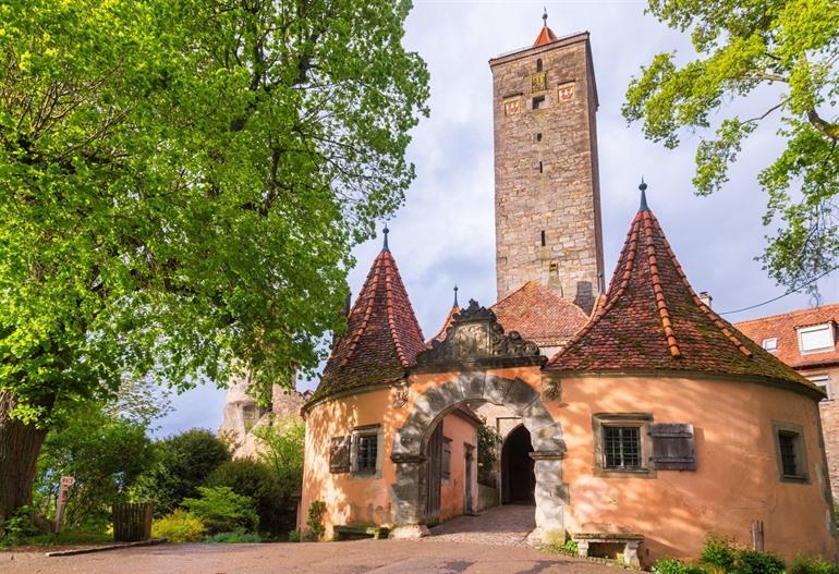 Burgturm in Rothenburg, Bayern