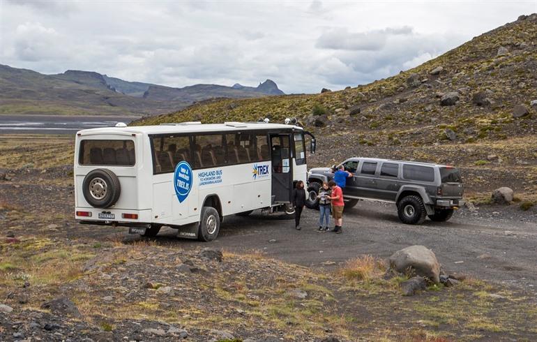 Bus nach Landmannalaugar