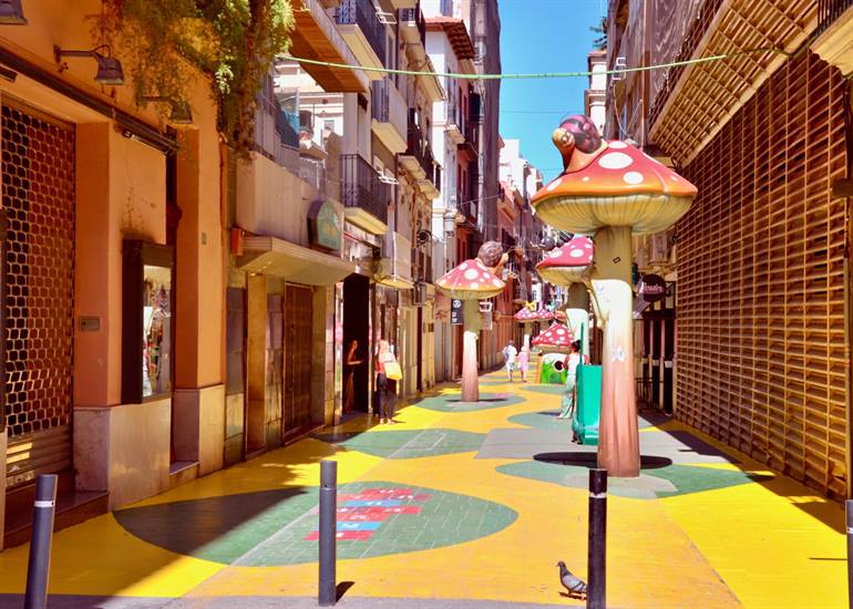 Calle de las Setas Pilzstraße Alicante
