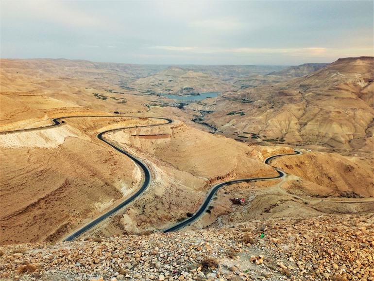 Canyon Wadi Mujib, Jordanien