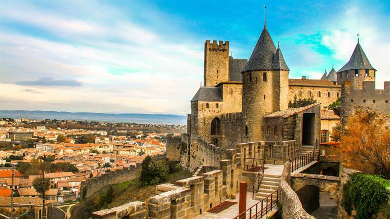 Aussicht auf Carcassonne