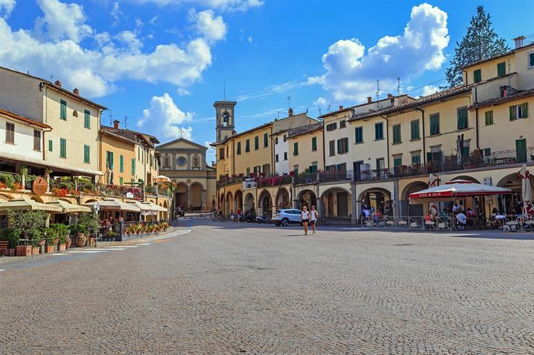 Zentrum von Greve in Chianti