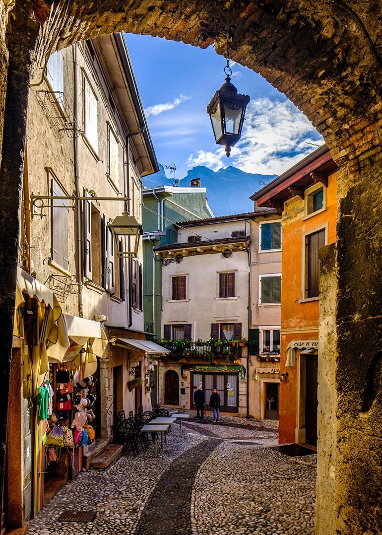 Zentrum von Malcesine am Gardasee