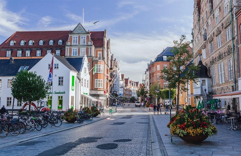 Zentrum von Aalborg, Dänemark