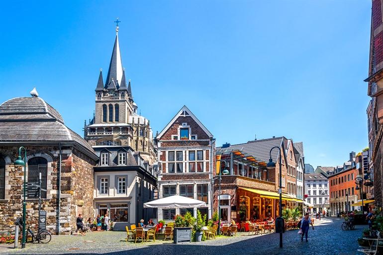 Zentrum von Aachen, Deutschland