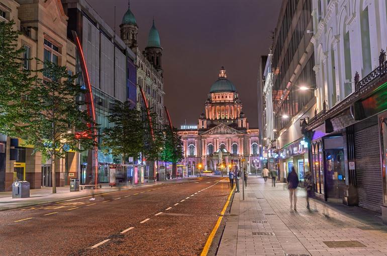 Zentrum von Belfast, Irland