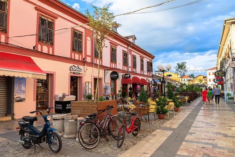Zentrum von Shkodër, Albanien