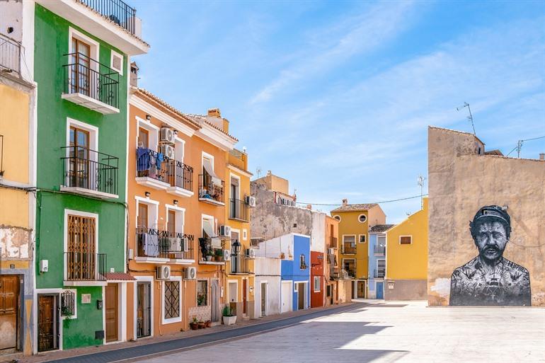 Zentrum von Villajoyosa, Spanien