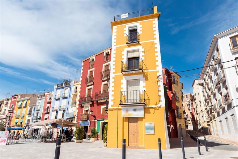 Zentrum von Villajoyosa, Spanien