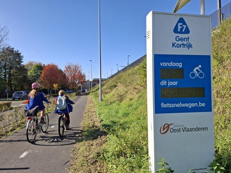 Zahlen entlang der F7