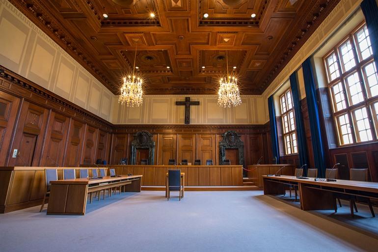 Gerichtssaal 600 im Nürnberger Justizpalast