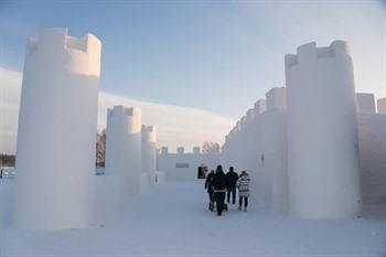 Tagesausflug zum Schneekasteel von Kemi in Finnland