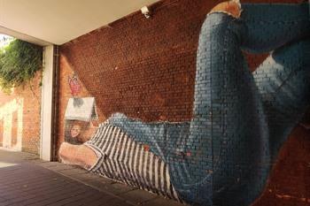 Daydreamer von Artoon, Street-Art bei der Bib Tweebronnen
