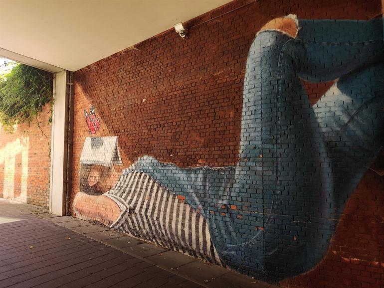 Daydreamer von Artoon, Street-Art bei der Bib Tweebronnen