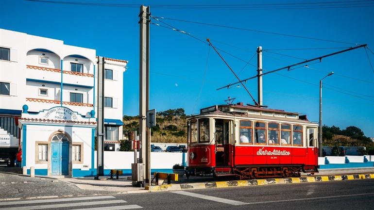 Die antike Sintra Straßenbahn