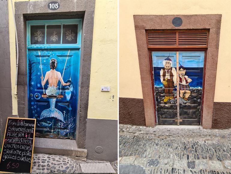 Die bemalten Türen in Funchal