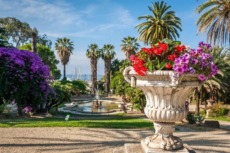 Die blumenreichen Gärten von San Remo
